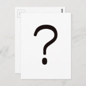 Vragenkeurmerk? Zwart Rood Briefkaart (Voorkant / Achterkant)