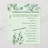 Vragenlijsten voor Baby shower (Voorkant / Achterkant)