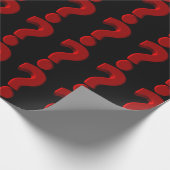Vragenmerk Poster Wrapping Paper Cadeaupapier (Hoek)