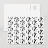 Vragenmerken Briefkaart (Voorkant / Achterkant)