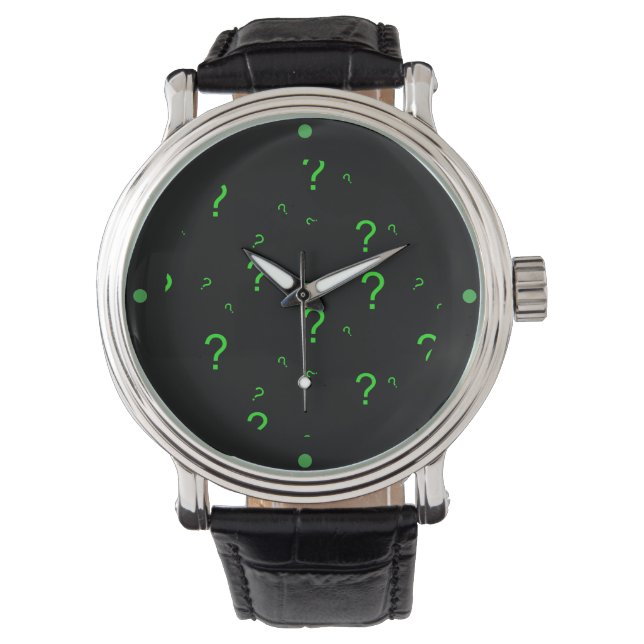 Vragenmerken Horloge (Voorkant)