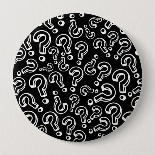 Vragenmerken Ronde Button 4,0 Cm (Voorkant)