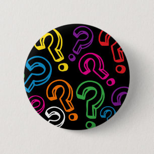 Vragenmerken Ronde Button 5,7 Cm
