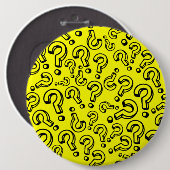 Vragenmerken Ronde Button 6,0 Cm (Voorkant /achterkant)