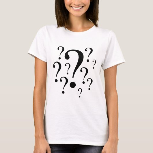 Vragenmerken T-shirt (Voorkant)