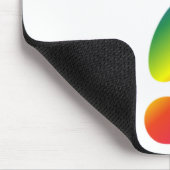 Vragenmerkteken regenboog muismat (Hoek)