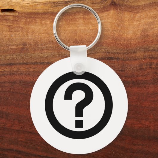 Vragenmerkteken Sleutelhanger (Voorkant)