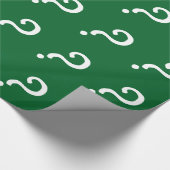 Vragenmerkverpakkingspapier | Groen of aangepast Cadeaupapier (Hoek)
