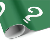 Vragenmerkverpakkingspapier | Groen of aangepast Cadeaupapier (Rol Hoek)