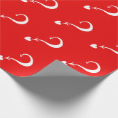 Vragenmerkverpakkingspapier | Rode of aangepaste k Cadeaupapier (Hoek)