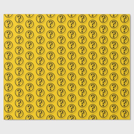 Vragenmerspatroon Cadeaupapier (Vlak)
