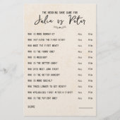 Vragenpapier voor weduwschapsspelen (Voorkant)