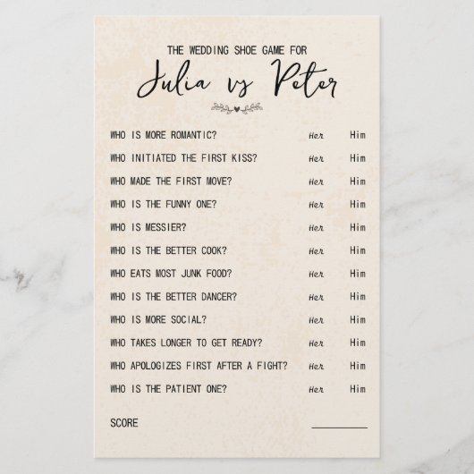 Vragenpapier voor weduwschapsspelen (Voorkant)