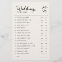 Vragenpapier voor weduwschapsspelen Rustisch