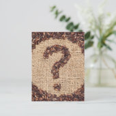 Vragenstempel Briefkaart (Staand voorkant)