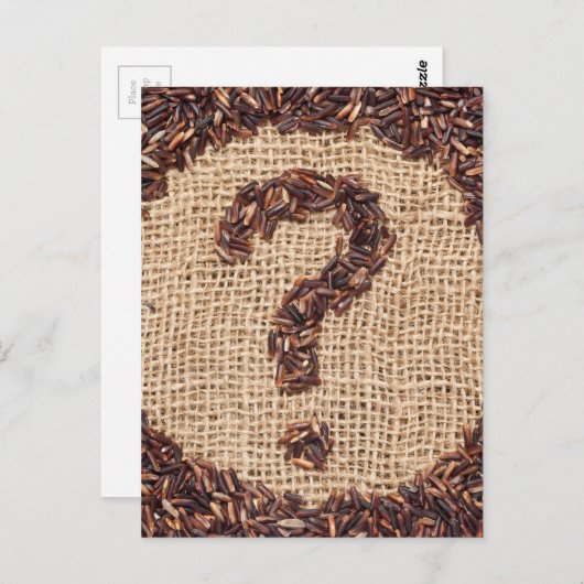 Vragenstempel Briefkaart (Voorkant / Achterkant)