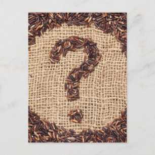 Vragenstempel Briefkaart