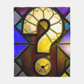 Vragenstempel Fleece Deken (Voorkant)