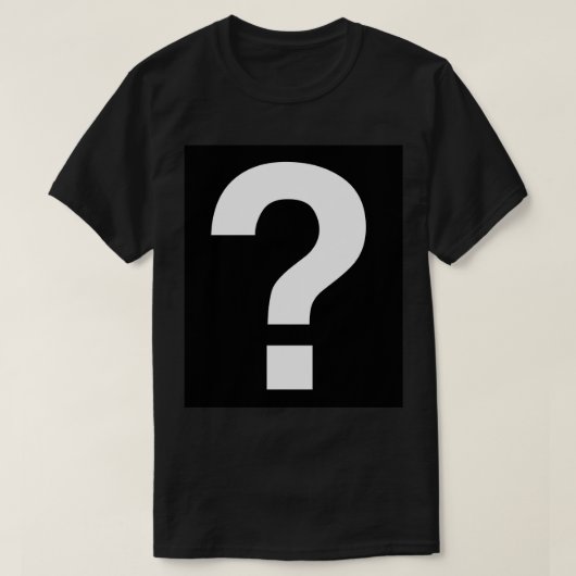Vragenstempel T-shirt (Design voorkant)