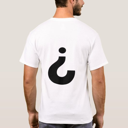 Vragenstempel T-shirt (Achterkant)