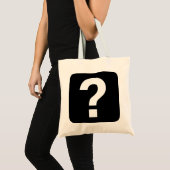 Vragenstempel Tote Bag (Voorkant (product))