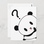vragenuur panda briefkaart (Voorkant / Achterkant)