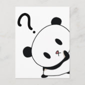 vragenuur panda briefkaart (Voorkant)