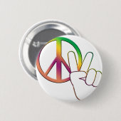 Vrede-02 Ronde Button 5,7 Cm (Voorkant /achterkant)