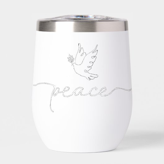 VREDE 11oz ROESTVRIJ STAAL GEÏSOLEERDE WIJN TUMBLE (Voorkant)