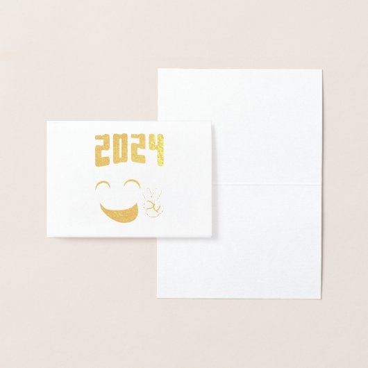 Vrede 2024 liefde folie kaarten (Display)