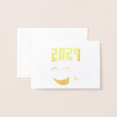 Vrede 2024 liefde folie kaarten (Voorkant met envelop)