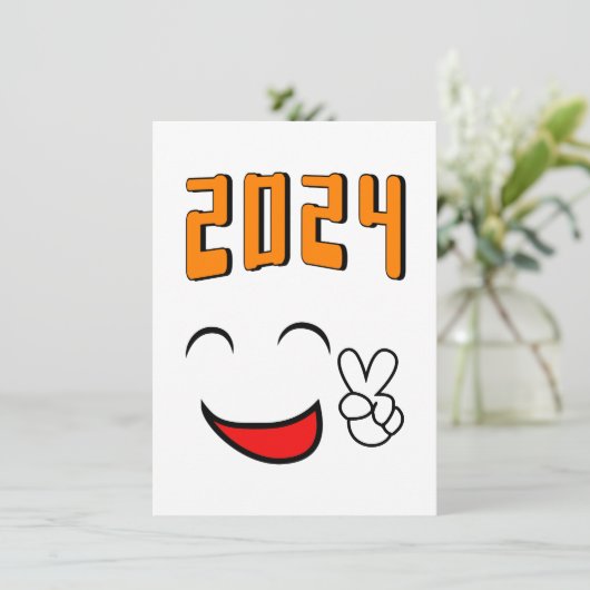 Vrede 2024 liefde kaart (Staand voorkant)