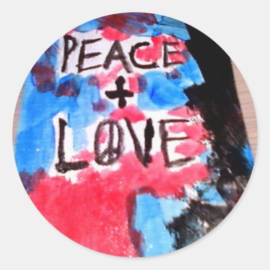 Vrede#2 Ronde Sticker (Voorkant)