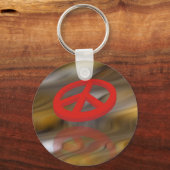 Vrede 3D / reflectie Sleutelhanger (Voorkant)