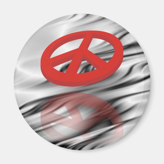 Vrede 3D / reflexie Magneet (Voorkant)