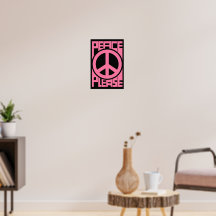 Vrede A.u.b. Roze Lettertype
