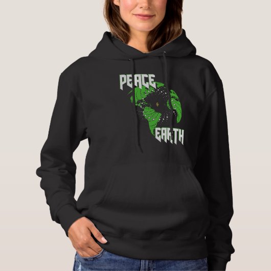 Vrede Aarde 5 procent zwarte vrouw Allah 7 Hoodie (Voorkant)