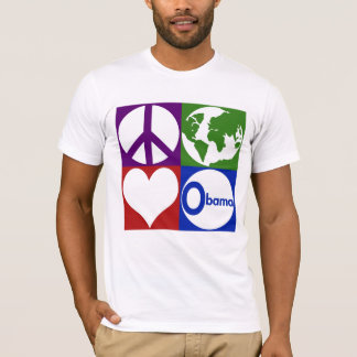 Vrede, Aarde, Liefde, Obama T-Shirt