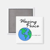 Vrede Aarde magneet (Voorkant / Achterkant)