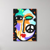 Vrede Abstract digitaal schilderen Canvas Afdruk (Voorkant)