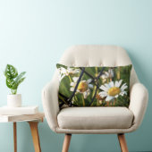 Vrede achter het hek. In bloemen illustratief. Kussen (Stoel)