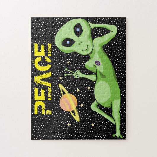 Vrede Alien Puzzle Legpuzzel (Verticaal)