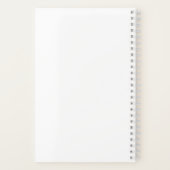 Vrede Alsjeblieft Blauwe Lettering Notitieboek (Achterkant)