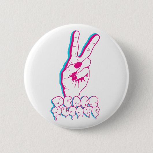 Vrede alsjeblieft Buttonnen Ronde Button 5,7 Cm (Voorkant)