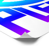 Vrede Alsjeblieft Regenboog Lettertype Poster (Hoek)