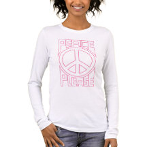 Vrede Alsjeblieft Roze Omlijning Lettering