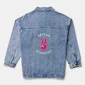 Vrede altijd denim jacket (Achterkant)