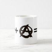 Vrede + Anarchie = Liefde Koffiemok (Center)