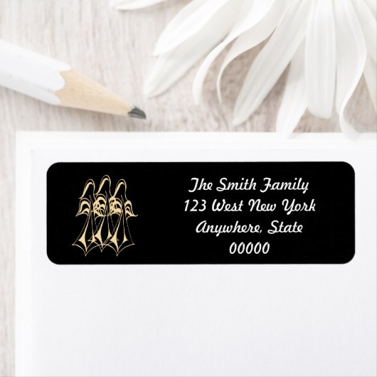 Vrede! Angel-adreslabel Etiket (Insitu)