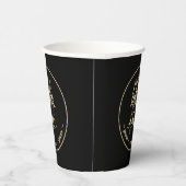 Vrede! Angel Black Gold Papieren Bekers (Rechts)